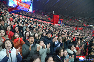 N. Korea marks 80th founding anniv. of youth league